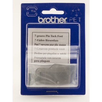 Brother 7 mm Pin Tuck Foot with 7 Grooves. See catalog for machines; including the NV6000D