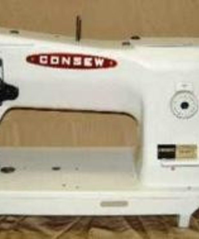 Consew 206RB5 Walking Foot Needle Feed Upholstery Sewing Machine with Assembled Power Stand