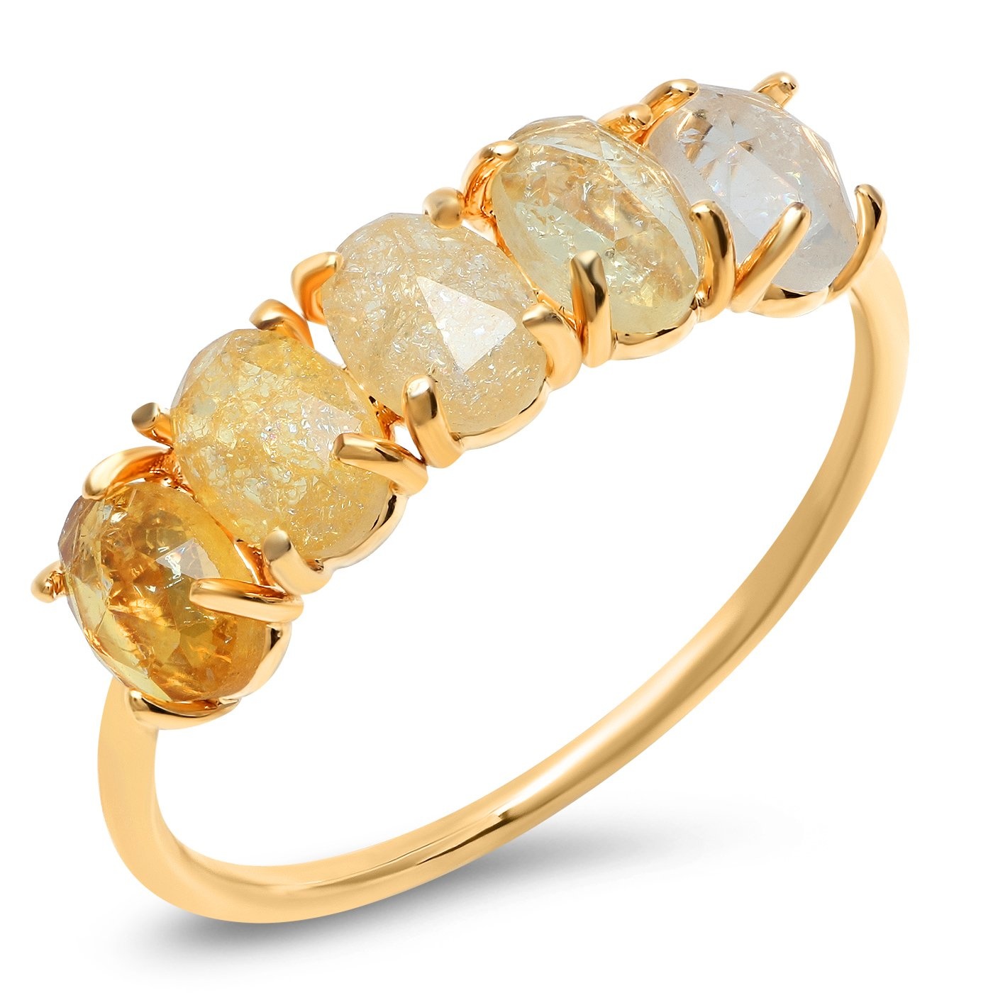 November Ombre Birthstone Ring ivory &amp; birch