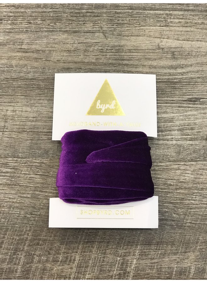 Byrd Headband-Purple Velvet