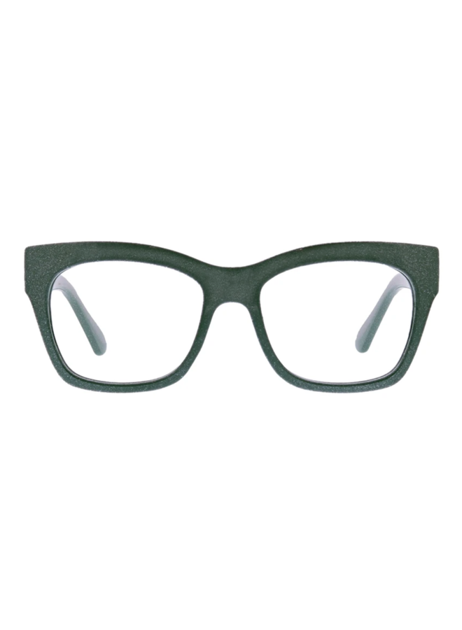 Blue Light Glasses Shine On Green Ivory Birch