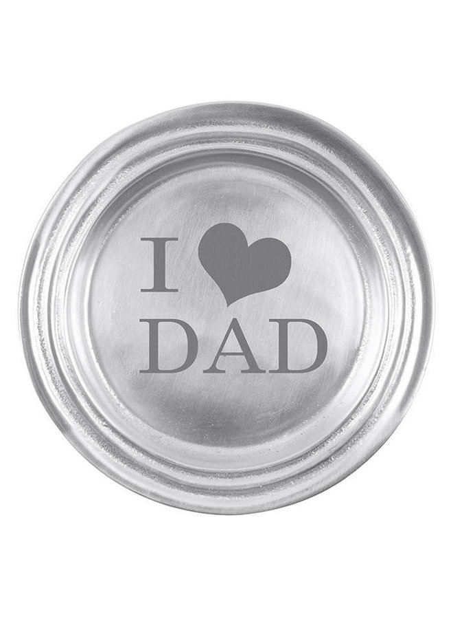 I Heart Dad Classic Wine Plate