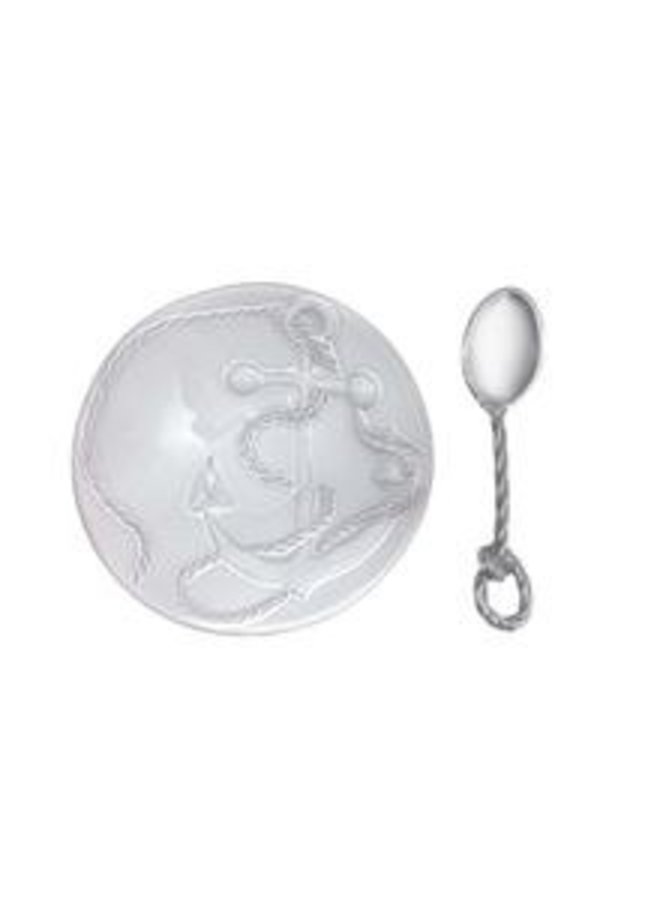 Anchor Nut Dish with Rope Spoon