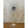 Stem Wine Glass- Initial F