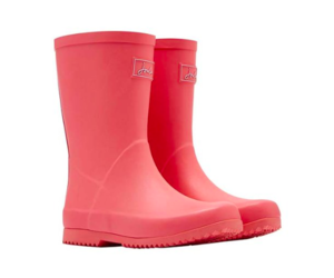 coral rain boots