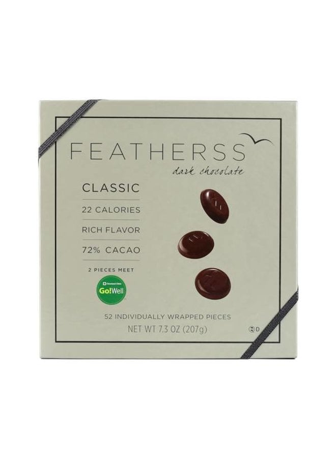 Featherss Dark Chocolates Featherss 52 Piece Box Ivory Birch