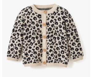 baby leopard cardigan