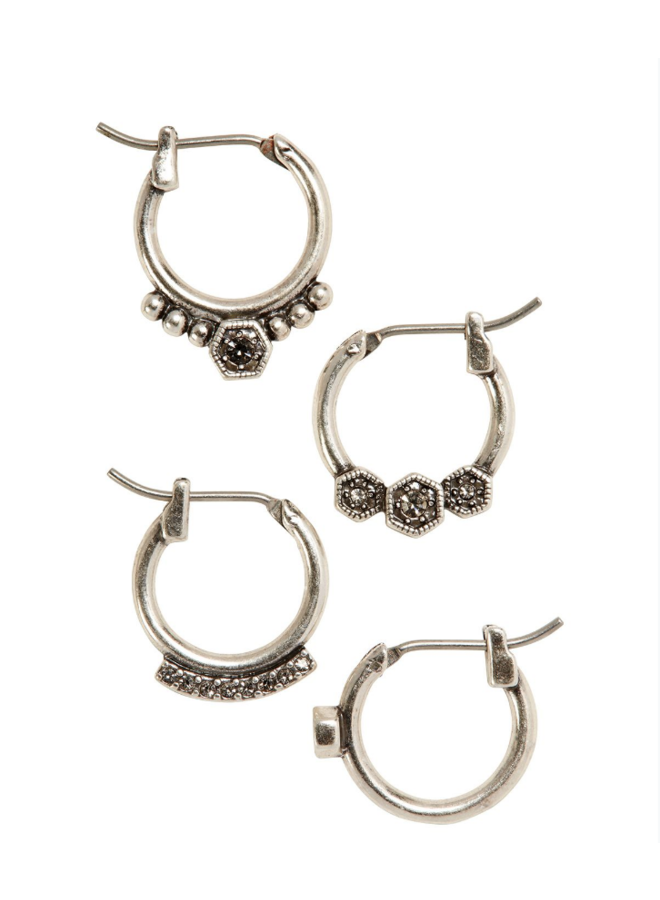 Full Bloom Hoop Earring Set