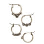 Full Bloom Hoop Earring Set
