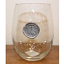 Stemless Wine Glass-Initial R