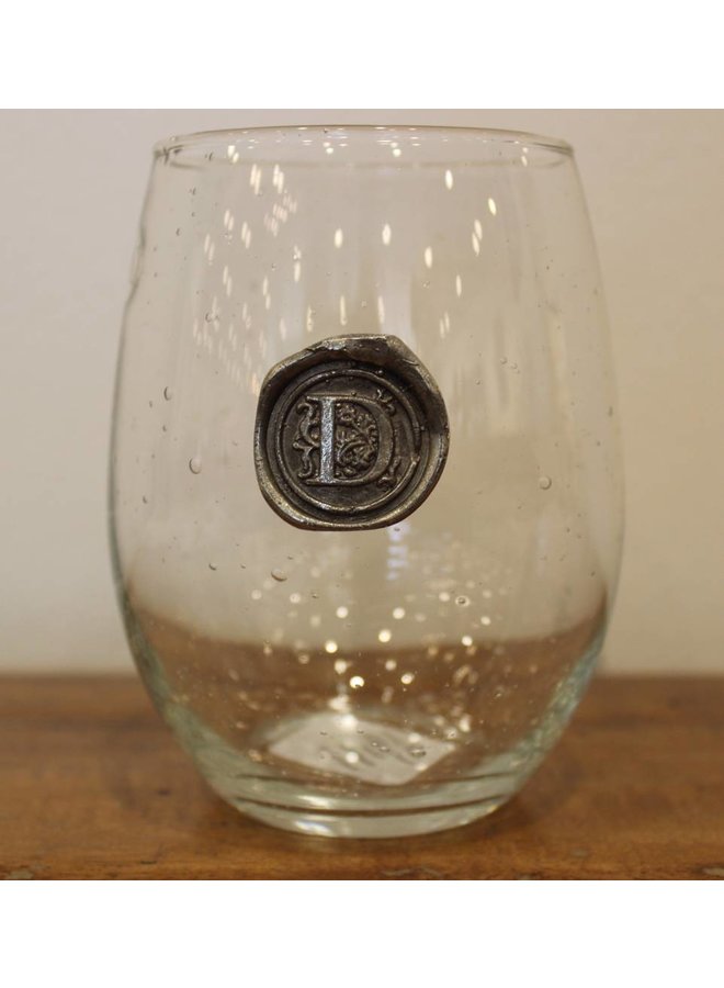Stemless Wine Glass-Initial D