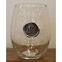 Stemless Wine Glass-Initial K