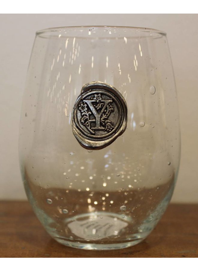 Stemless Wine-Initial Y