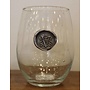 Stemless Wine Glass-Initial V