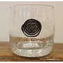 Double Old Fashion Glass-Initial H