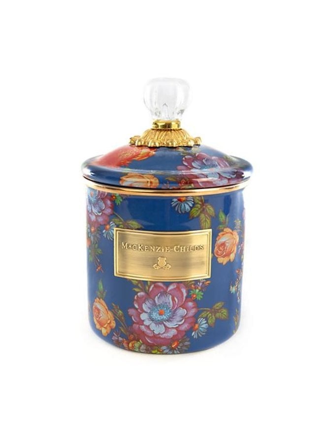 Flower Market Small Canister-Lapis