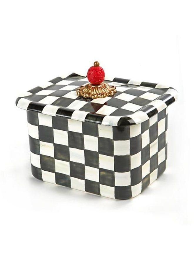Courtly Check Recipe Box