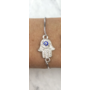 Adger Silver Slider Bracelet- Hamsa