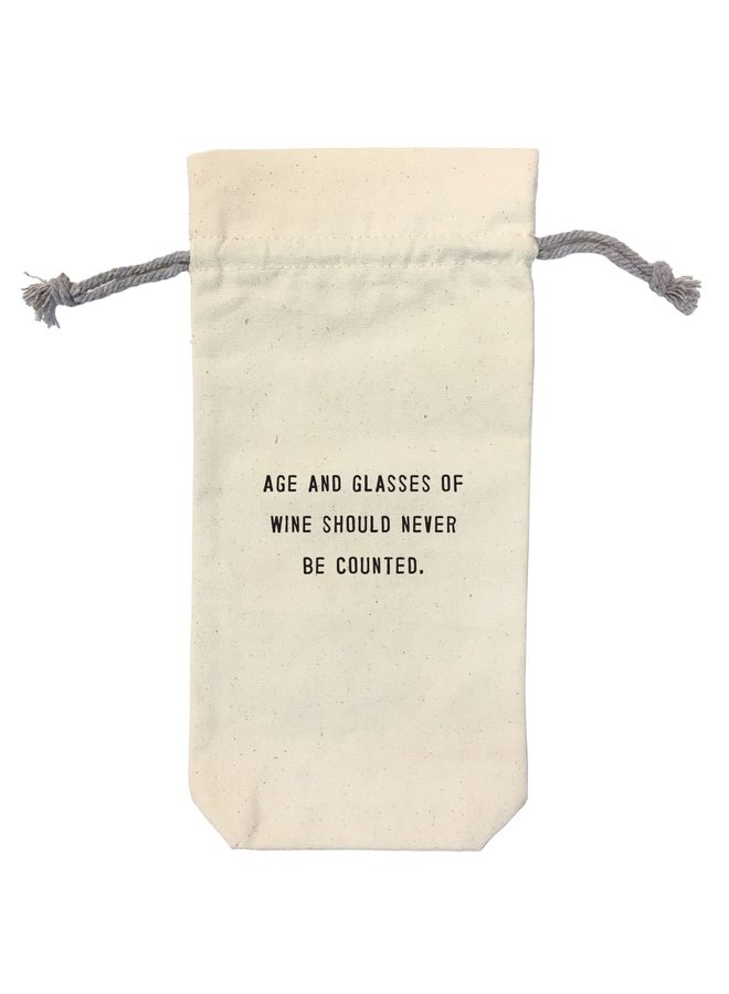 Age and Glasses of Wine Wine Bag