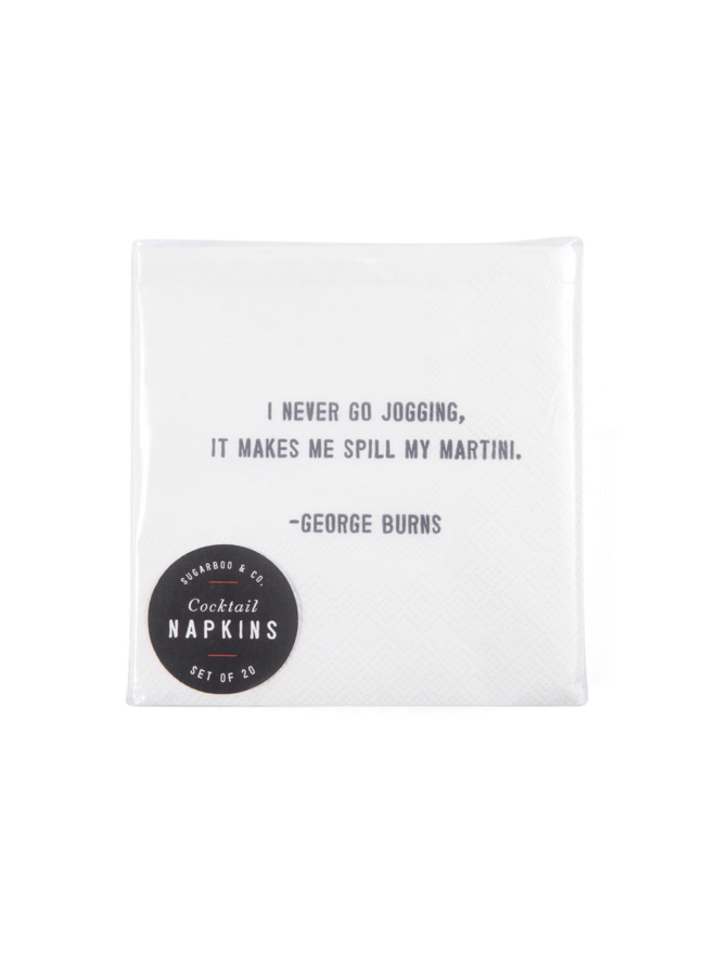 Cocktail Napkins with Saying