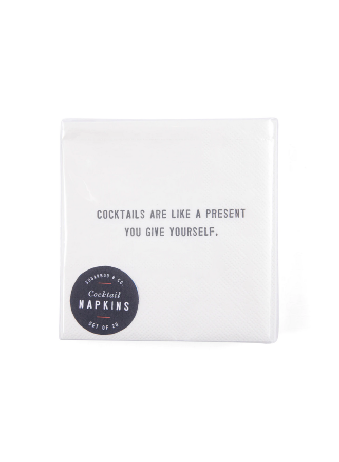 Cocktail Napkins with Saying