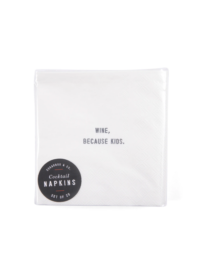 Cocktail Napkins with Saying