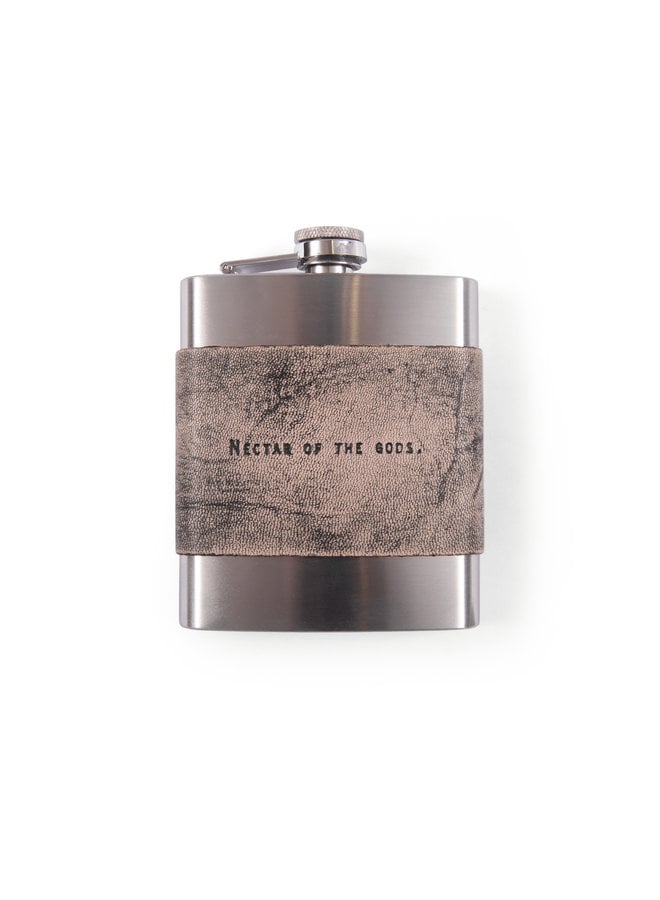 Leather Quote Flask