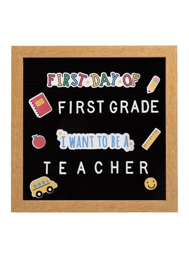First or Last Day of School Letterboard Set with Stickers