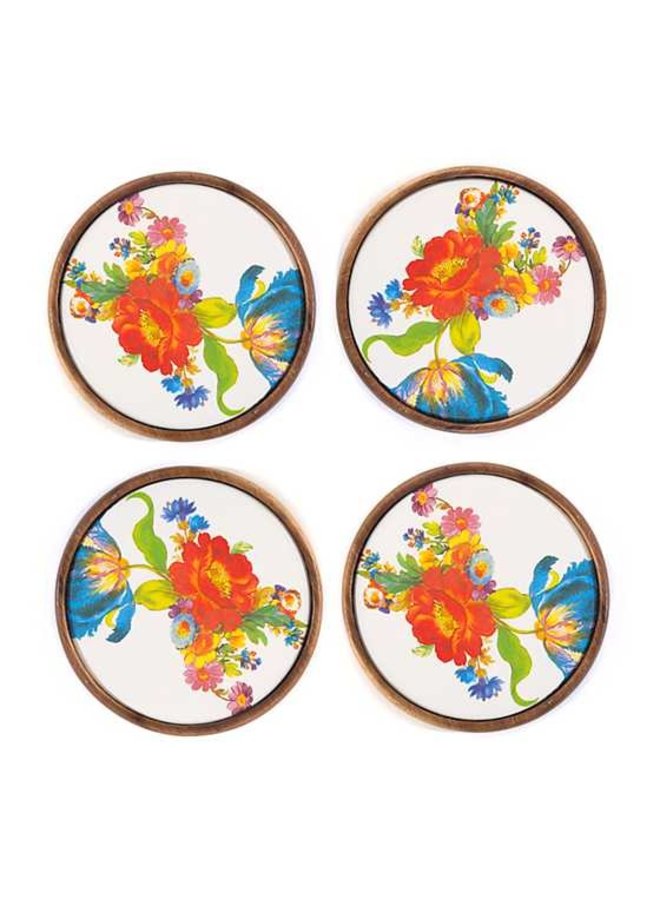 Flower Market Coasters - Set of 4