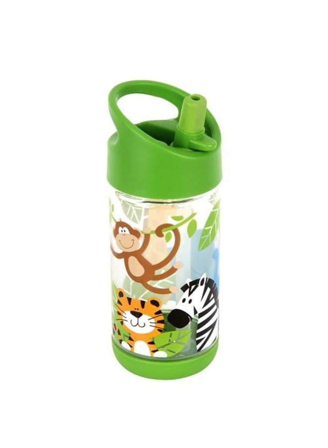 Stephen Joseph Kids Flip Top Water Bottle- - ivory & birch