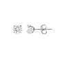 14k White Gold CZ Studs (1.50 Carats Total Weight)