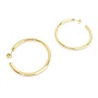 Large 2" Hollow Tube Hoops - Gold