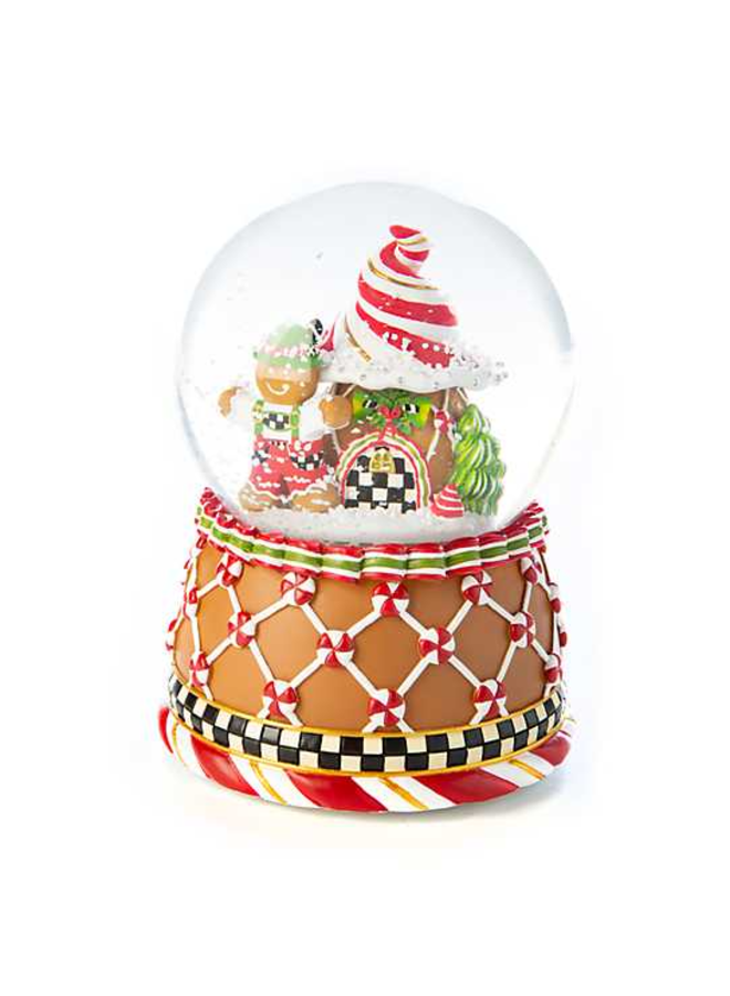 Candy Cottage Gingerbread Snow Globe