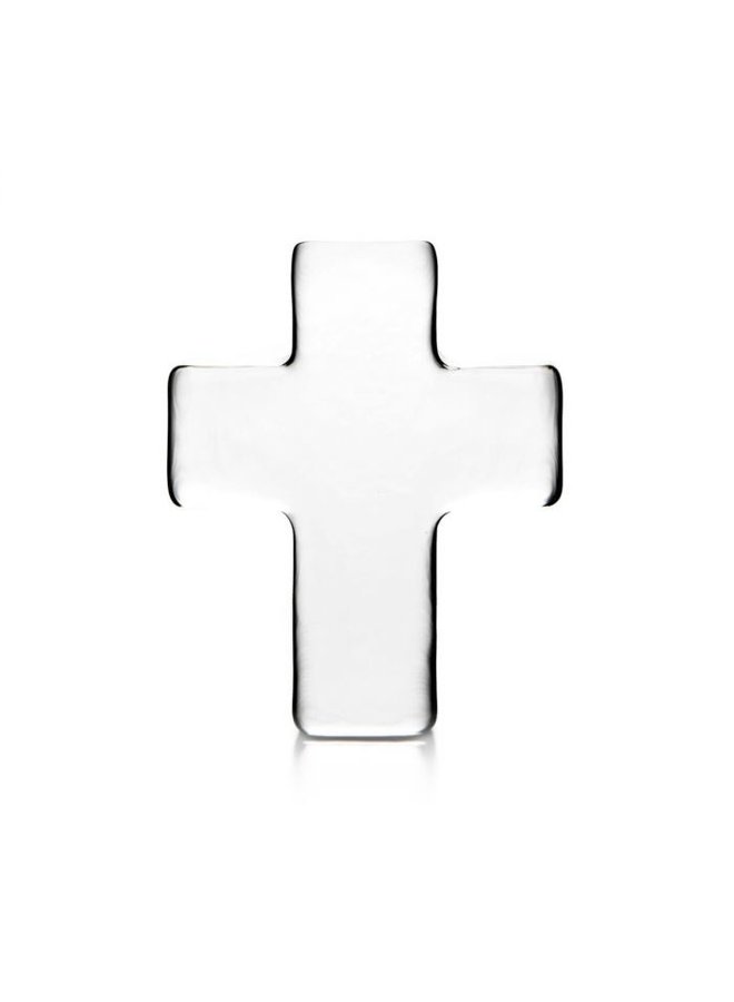 Glass Cross In Gift Box - Medium