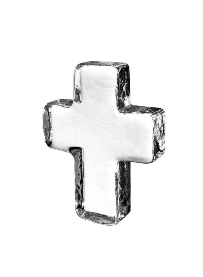 Glass Cross In Gift Box - Medium