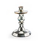 Courtly Check Small Enamel Candlestick