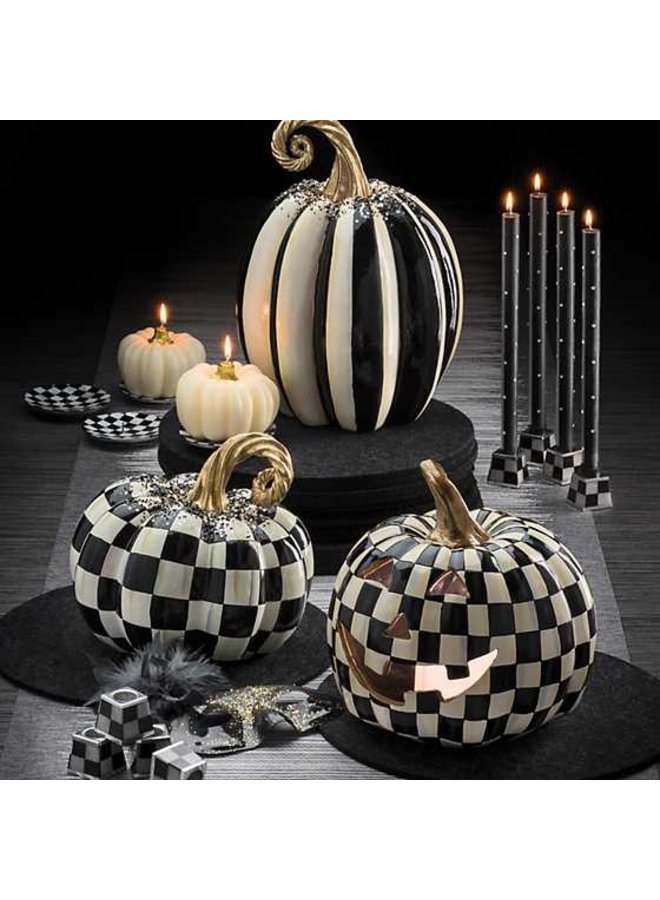 Round Candle Holders - Black & Pearl - Set of 2