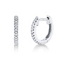14K White Gold and Diamond Huggie Earrings (.07ct)