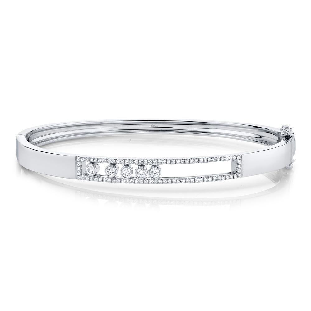 Adjustable Diamond And Chain Link Slider Bracelet In 14K 18K Or Platinum -  Stevens Jewelers Inc