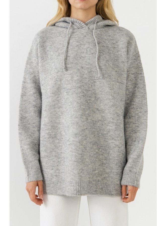 Oversized Knit Hoodie