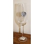 Champagne Flute- Initial M