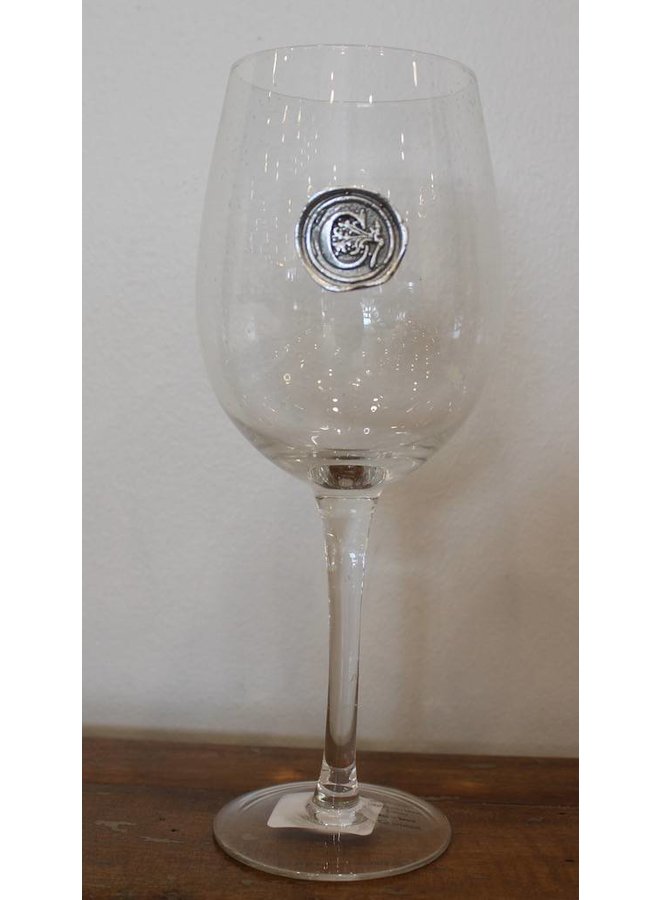 Stem Wine Glass-Initial C