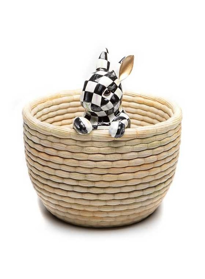 Bunny Buddies Basket - ivory & birch