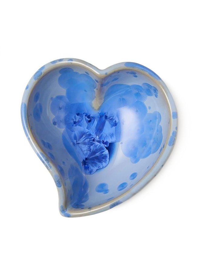 Crystalline Twist Heart Bowl - Cobalt