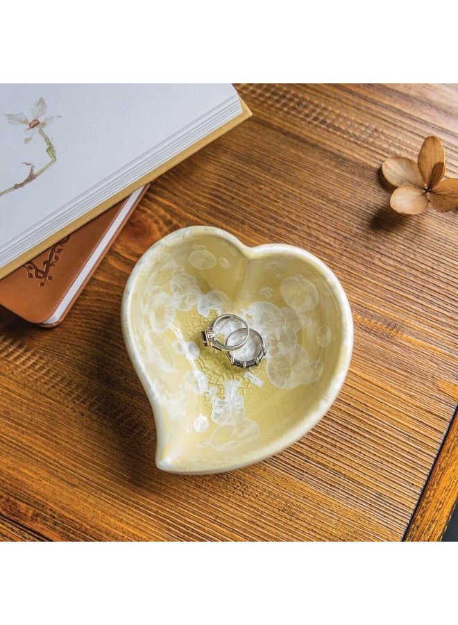 Crystalline Twist Heart Bowl - Jasper