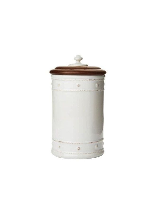 Berry & Thread Canister 10 in. - Whitewash