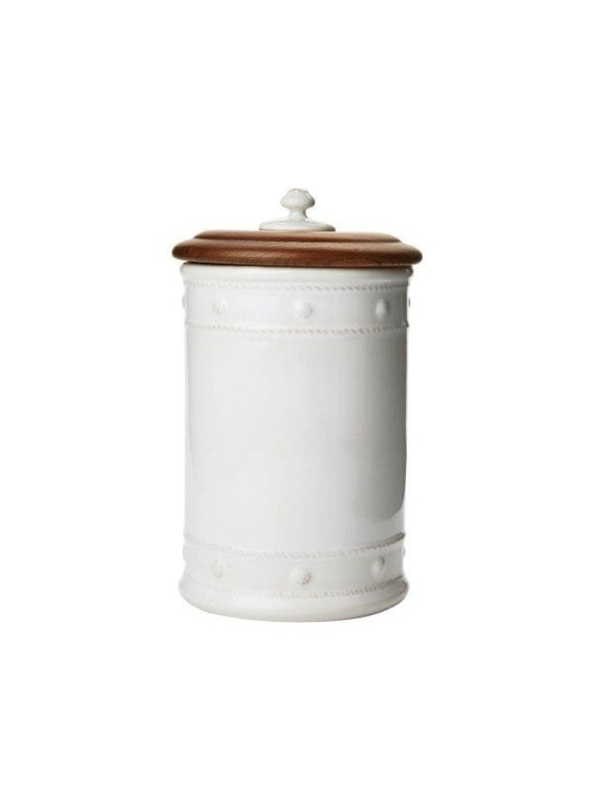 Berry & Thread Canister 11 in. - Whitewash