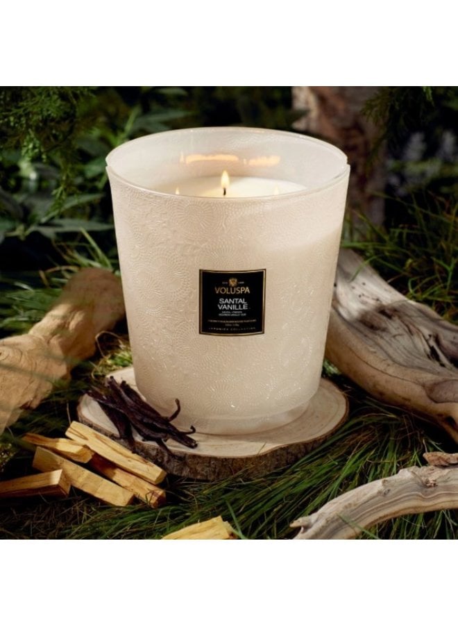 5 Wick Hearth Candle - Santal Vanille