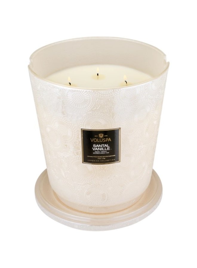 5 Wick Hearth Candle - Santal Vanille