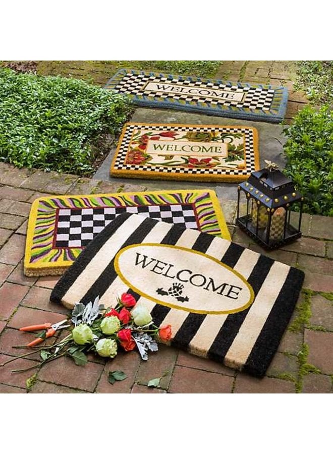 Courtly Check Entrance Mat